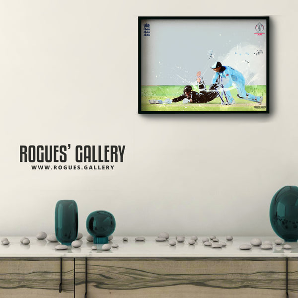 That Run Out by Jos Buttler - England CWC2019 Winners - A3/A2/A1/A0 Prints