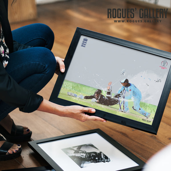 That Run Out by Jos Buttler - England CWC2019 Winners - A3/A2/A1/A0 Prints