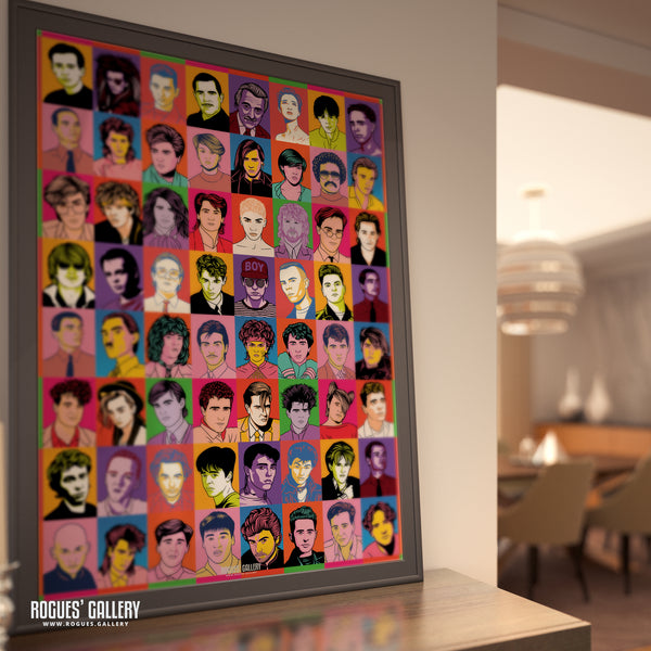 80s Retro Project: Forever Young - The Ultimate Homage To The Greatest Era In Music History - A3, A2, A1 or A0 Pop Art Prints - Bright or Muted Versions