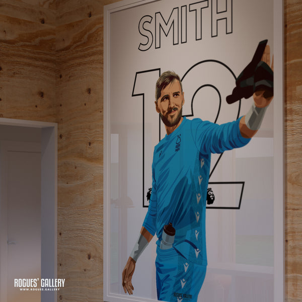 Jordan Smith - Nottingham Forest - A0, A1, A2 or A3 Premier League Name & Number Prints