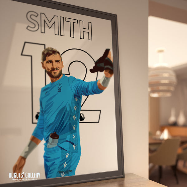Jordan Smith - Nottingham Forest - A0, A1, A2 or A3 Premier League Name & Number Prints