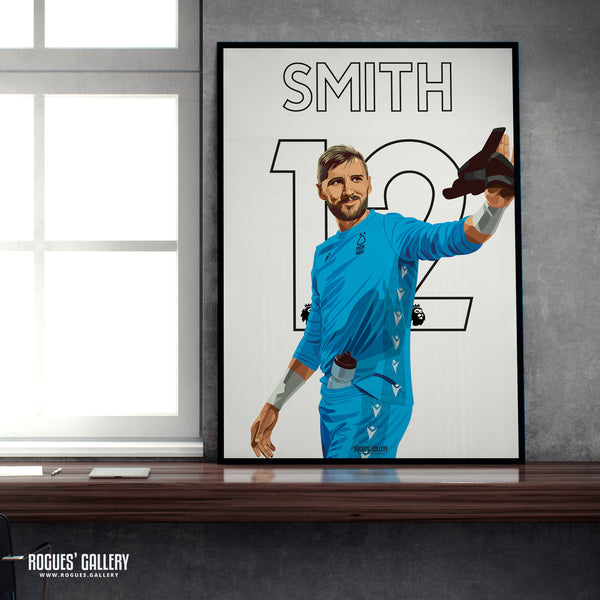 Jordan Smith - Nottingham Forest - A0, A1, A2 or A3 Premier League Name & Number Prints