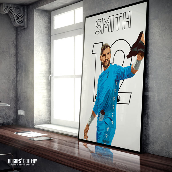 Jordan Smith - Nottingham Forest - A0, A1, A2 or A3 Premier League Name & Number Prints