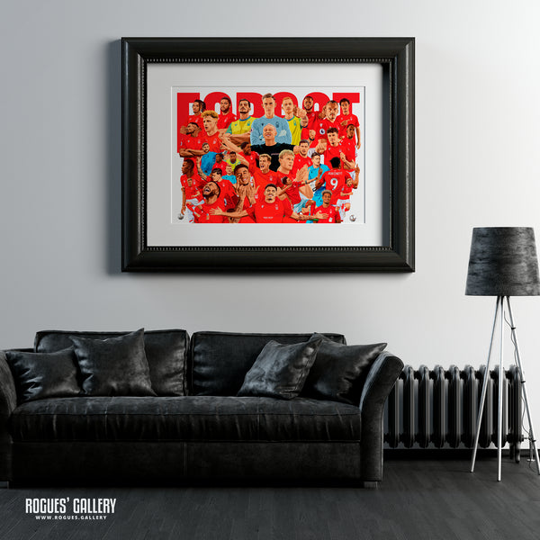 The Premier League Squad Nottingham Forest 2022-23 - A0, A1, A2 or A3 Prints