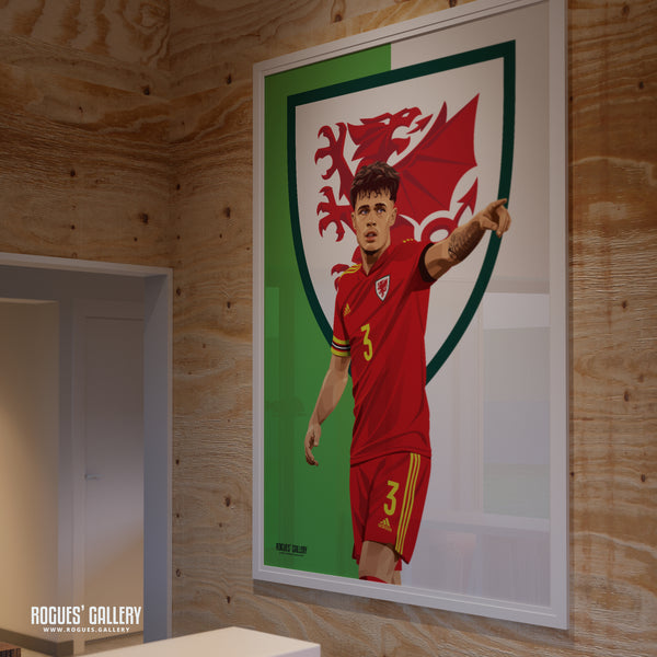 Neco Williams: The Welsh Flying Full Back - Wales World Cup 2022 A0, A1, A2 or A3 Prints (some signed)