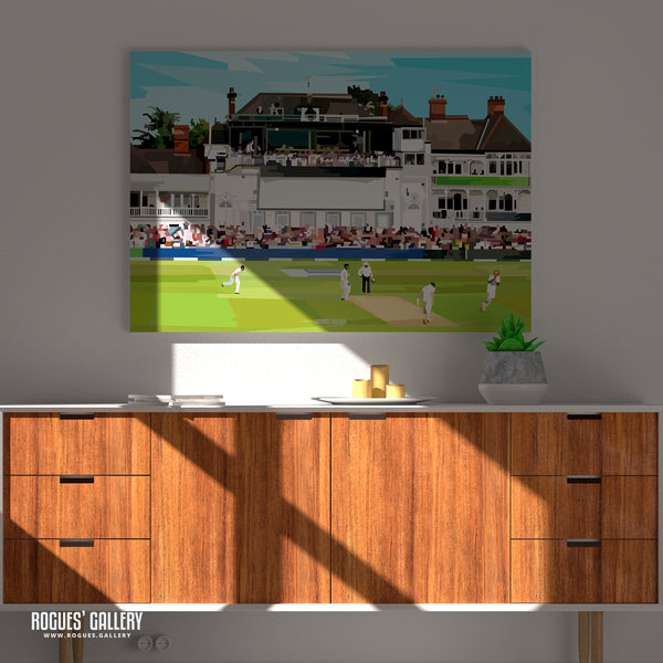 Trent Bridge Pavilion: Broad's 8/15 destroys the Aussies - A0, A1, A2 or A3 Print