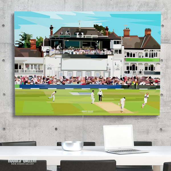 Trent Bridge Pavilion: Broad's 8/15 destroys the Aussies - A0, A1, A2 or A3 Print