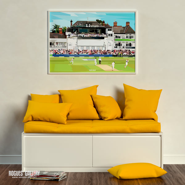 Trent Bridge Pavilion: Broad's 8/15 destroys the Aussies - A0, A1, A2 or A3 Print