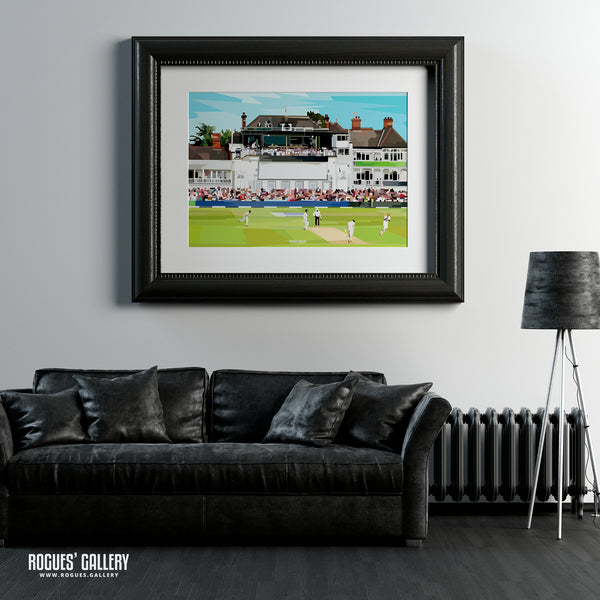 Trent Bridge Pavilion: Broad's 8/15 destroys the Aussies - A0, A1, A2 or A3 Print
