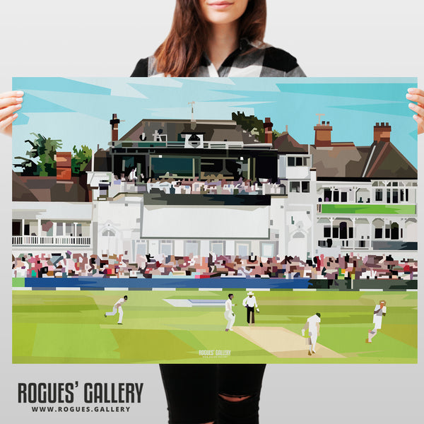 Trent Bridge Pavilion: Broad's 8/15 destroys the Aussies - A0, A1, A2 or A3 Print