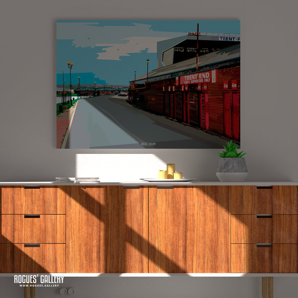 The Old Trent End Turnstiles - The City Ground, home of Nottingham Forest - A0, A1, A2 or A3 Pop Art Prints