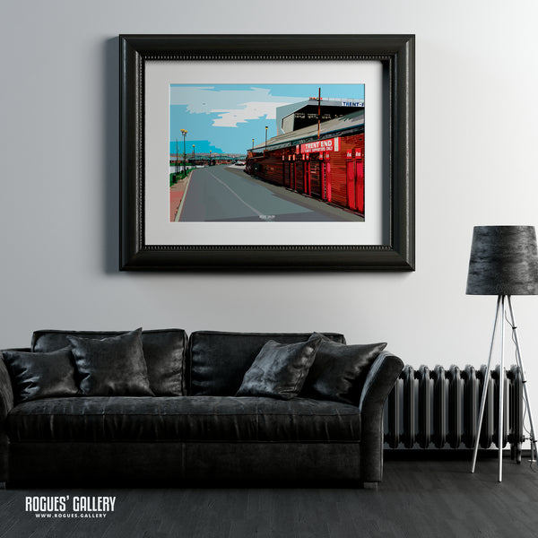 The Old Trent End Turnstiles - The City Ground, home of Nottingham Forest - A0, A1, A2 or A3 Pop Art Prints