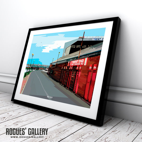 The Old Trent End Turnstiles - The City Ground, home of Nottingham Forest - A0, A1, A2 or A3 Pop Art Prints