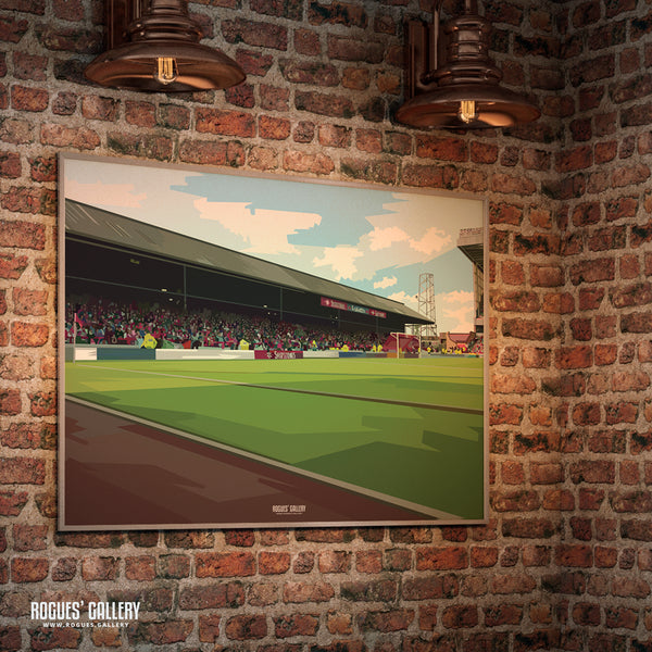 The Old Trent End - The City Ground, home of Nottingham Forest - A0, A1, A2 or A3 Pop Art Prints