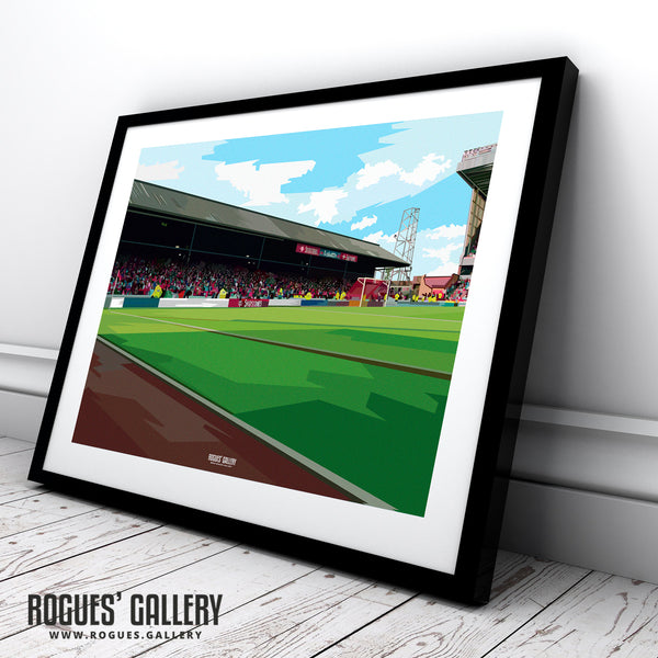 The Old Trent End - The City Ground, home of Nottingham Forest - A0, A1, A2 or A3 Pop Art Prints