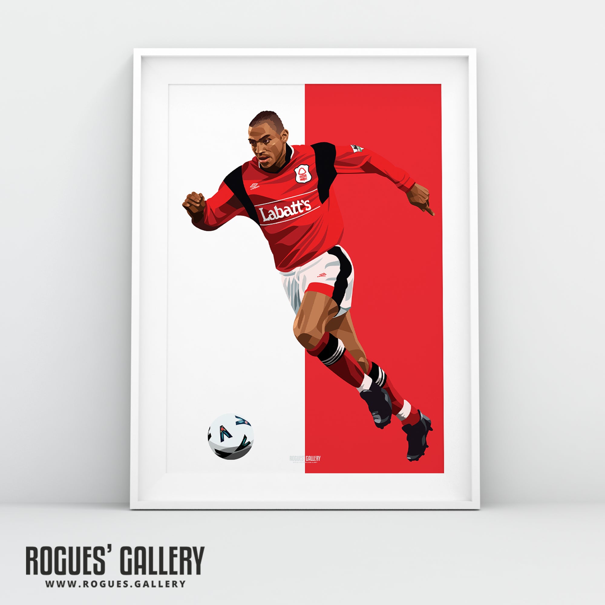 Stanley Victor Collymore - Nottingham Forest - A0, A1, A2 or A3 Greatest Ever Series Prints