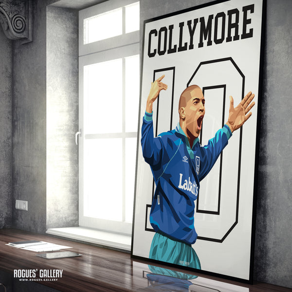 Stan Collymore - Nottingham Forest - Signed A3 Greatest Ever Series Prints