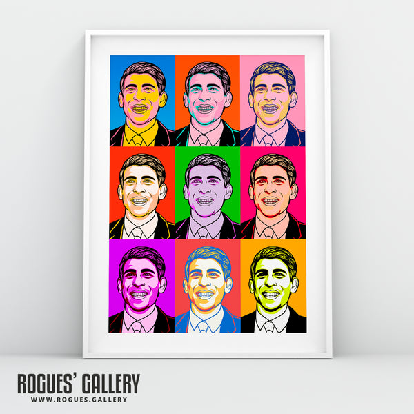 Rishi Sunak Bright Pop Art - Politics Series Print - A3, A2, A1 & A0 Size Prints