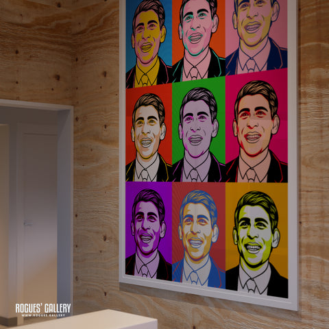 Rishi Sunak Bright Pop Art - Politics Series Print - A3, A2, A1 & A0 Size Prints