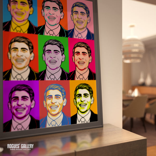 Rishi Sunak Bright Pop Art - Politics Series Print - A3, A2, A1 & A0 Size Prints
