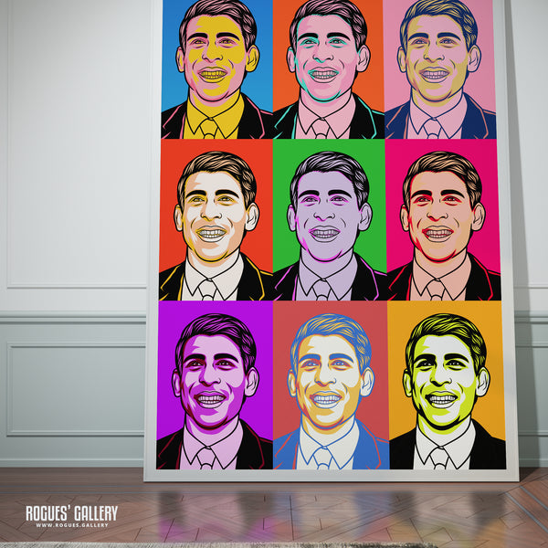Rishi Sunak Bright Pop Art - Politics Series Print - A3, A2, A1 & A0 Size Prints