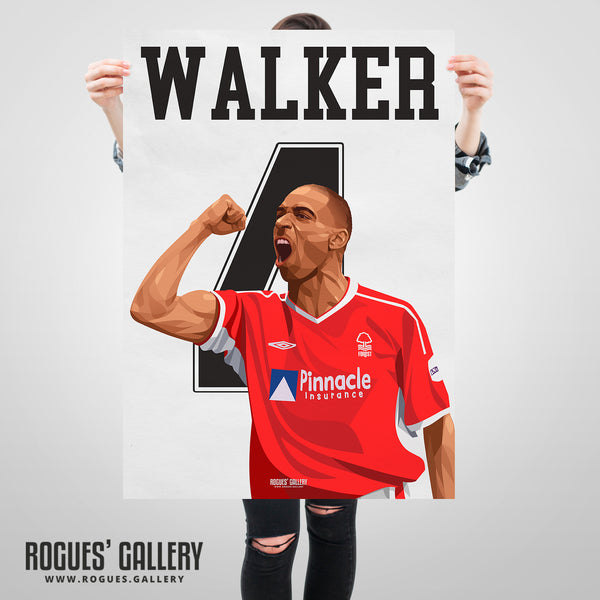 Des Walker - Nottingham Forest - A0, A1, A2 or A3 Greatest Ever Series Prints