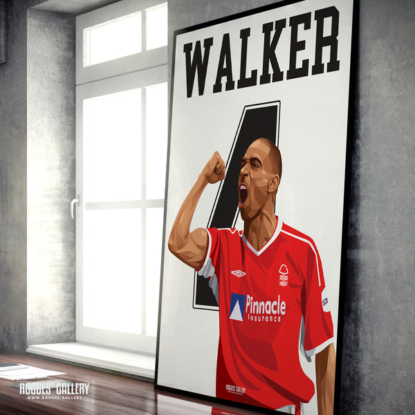 Des Walker - Nottingham Forest - A0, A1, A2 or A3 Greatest Ever Series Prints