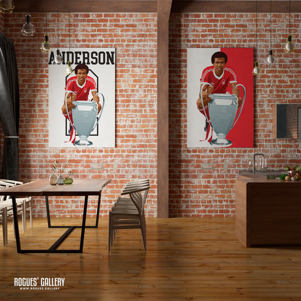 Viv Anderson - Nottingham Forest - A0, A1, A2 or A3 Greatest Ever Series Prints