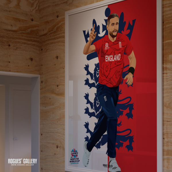 Chris Woakes - England T20 World Champions 2022 - A0, A1, A2 or A3 Prints