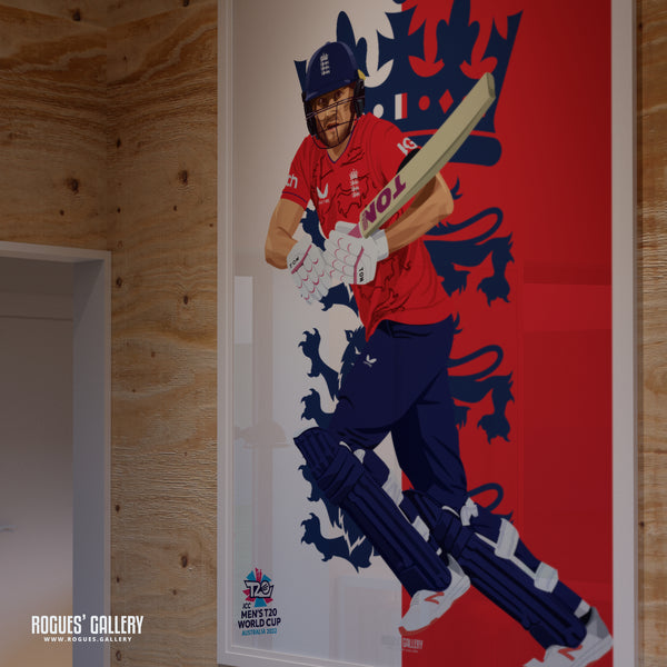 Dawid Malan - England T20 World Champions 2022 - A0, A1, A2 or A3 Prints