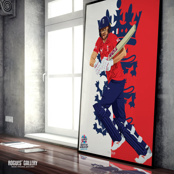 Dawid Malan - England T20 World Champions 2022 - A0, A1, A2 or A3 Prints