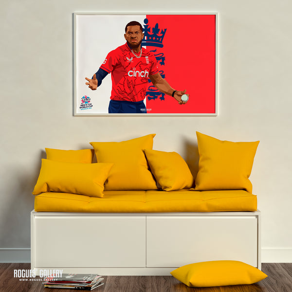 Chris Jordan - England T20 World Champions 2022 - A0, A1, A2 or A3 Prints