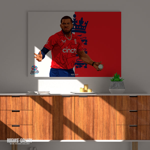 Chris Jordan - England T20 World Champions 2022 - A0, A1, A2 or A3 Prints