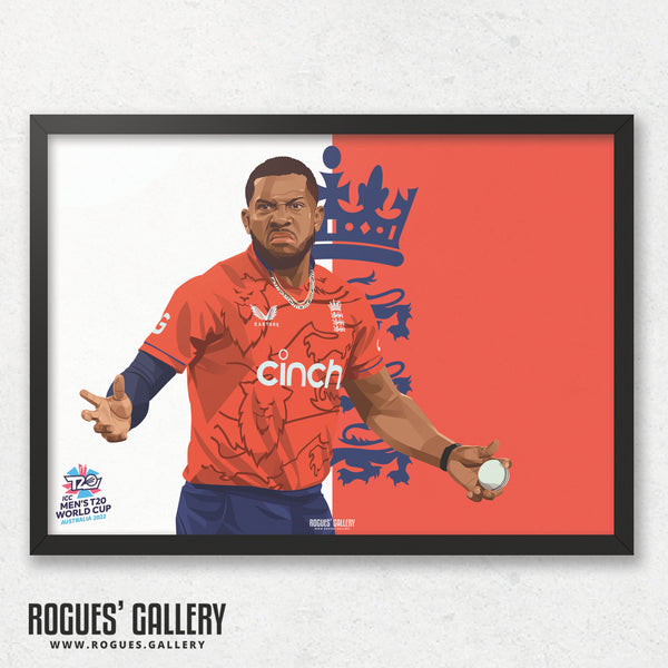 Chris Jordan - England T20 World Champions 2022 - A0, A1, A2 or A3 Prints