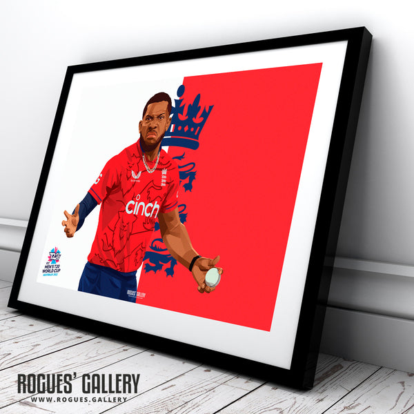 Chris Jordan - England T20 World Champions 2022 - A0, A1, A2 or A3 Prints