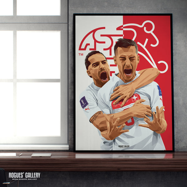 Remo Freuler Life Goals - Nottingham Forest & Switzerland - A0, A1, A2, Signed A3 or A3 Prints
