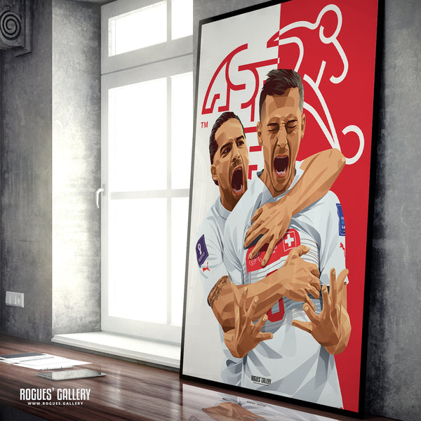 Remo Freuler Life Goals - Nottingham Forest & Switzerland - A0, A1, A2, Signed A3 or A3 Prints