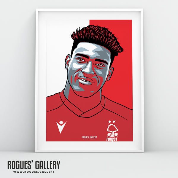 Taiwo Awoniyi - Nottingham Forest - A0, A1, A2 or A3 #GetBehindTheLads Prints