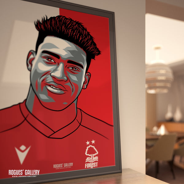 Taiwo Awoniyi - Nottingham Forest - A0, A1, A2 or A3 #GetBehindTheLads Prints