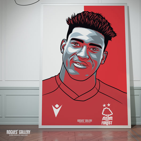 Taiwo Awoniyi - Nottingham Forest - A0, A1, A2 or A3 #GetBehindTheLads Prints