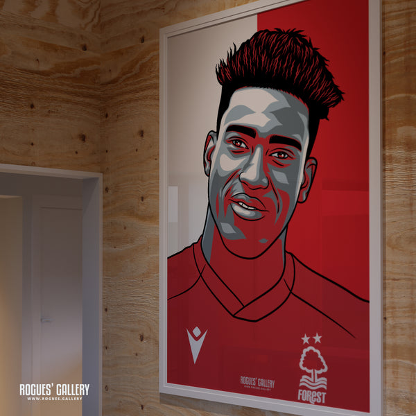 Taiwo Awoniyi - Nottingham Forest - A0, A1, A2 or A3 #GetBehindTheLads Prints