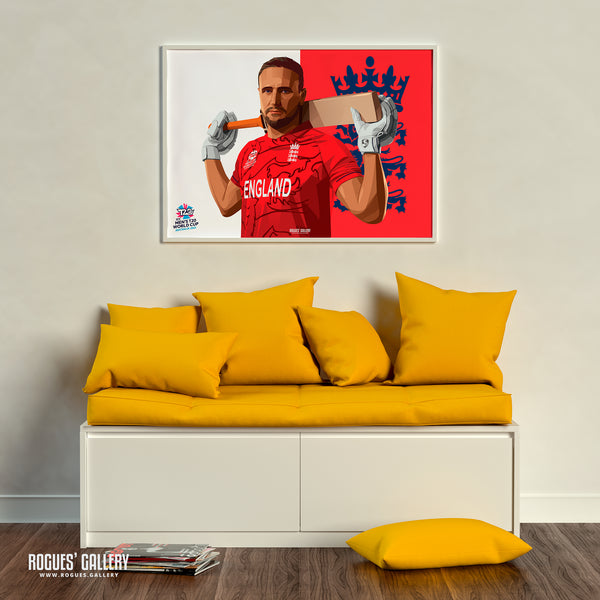 Liam Livingstone - England T20 World Champions 2022 - A0, A1, A2 or A3 Prints