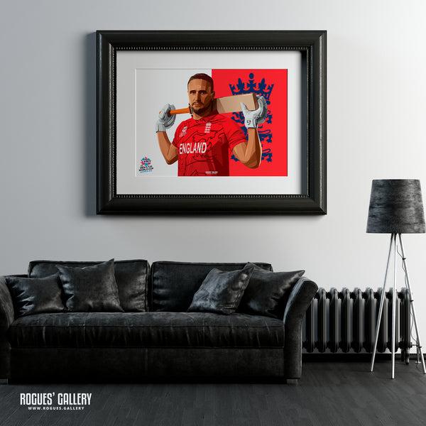 Liam Livingstone - England T20 World Champions 2022 - A0, A1, A2 or A3 Prints