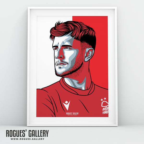 Joe Worrall - Nottingham Forest - A0, A1, A2 or A3 #GetBehindTheLads Prints
