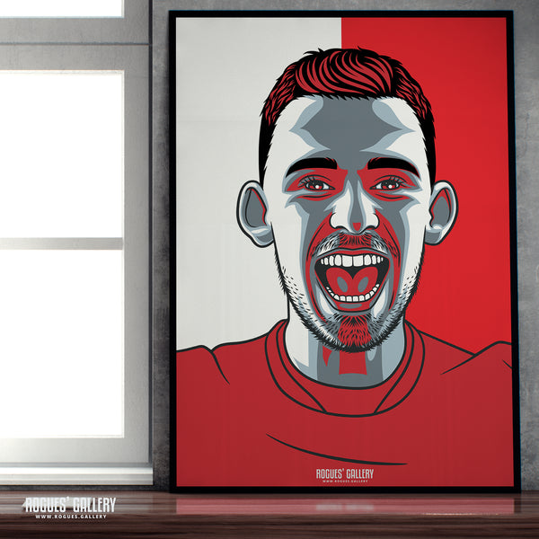 Lewis O'Brien - Nottingham Forest - A0, A1, A2 or A3 #GetBehindTheLads Prints