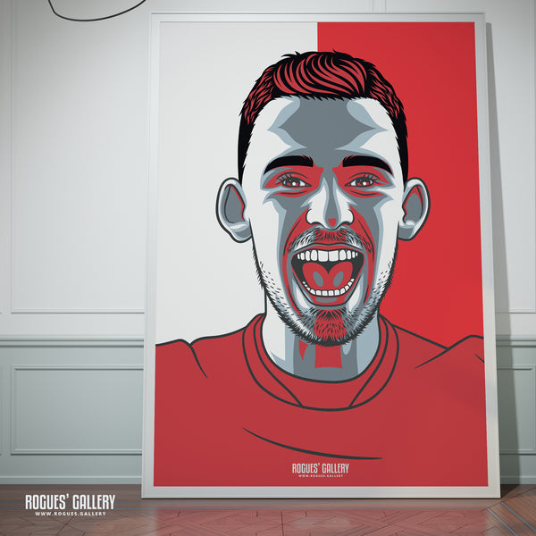 Lewis O'Brien - Nottingham Forest - A0, A1, A2 or A3 #GetBehindTheLads Prints