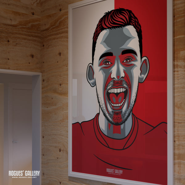 Lewis O'Brien - Nottingham Forest - A0, A1, A2 or A3 #GetBehindTheLads Prints
