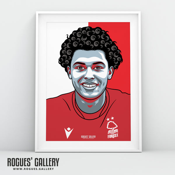 Brennan Johnson - Nottingham Forest - A0, A1, A2 or A3 #GetBehindTheLads Prints