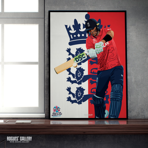 Alex Hales - England T20 World Champions 2022 - A0, A1, A2 or A3 Prints