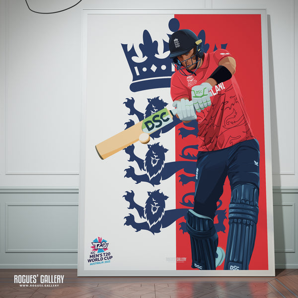 Alex Hales - England T20 World Champions 2022 - A0, A1, A2 or A3 Prints